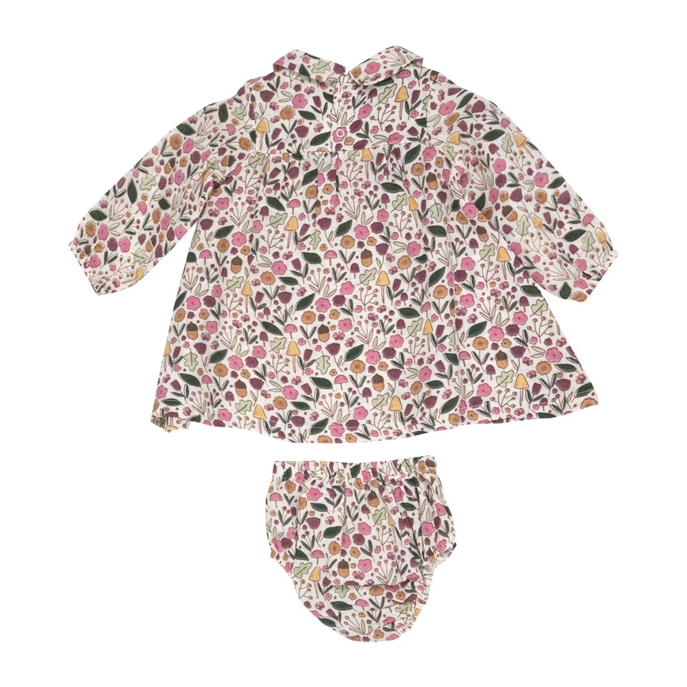 2 Angel Dear Peter Pan Collar Dress and Diaper Cover Sets